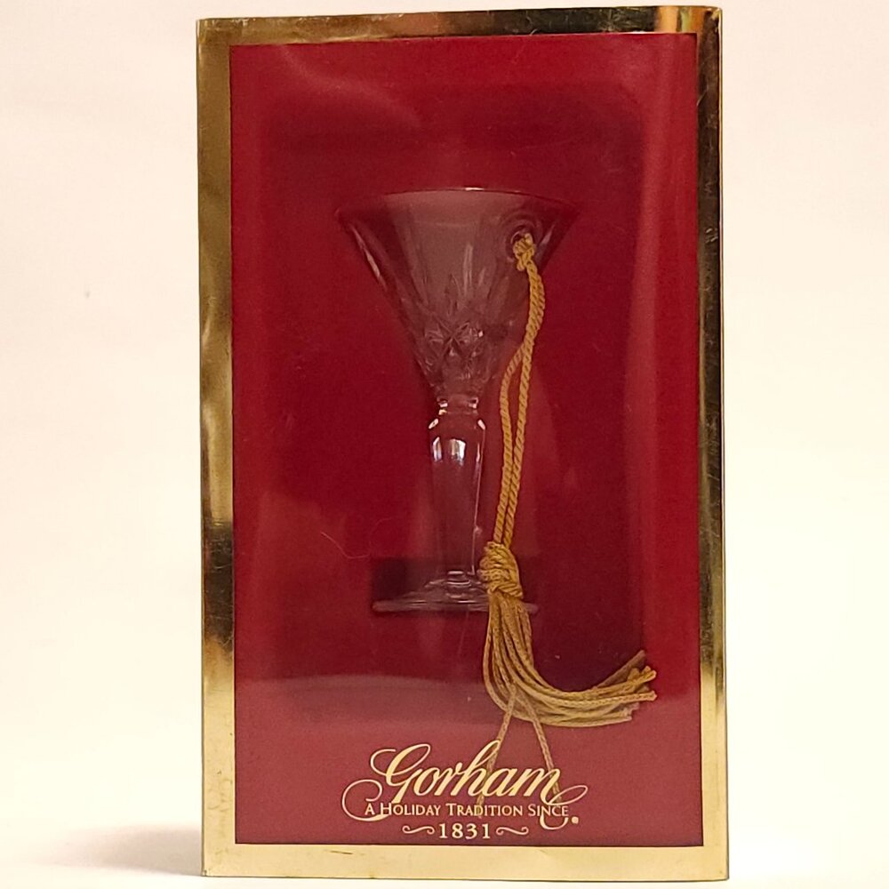 Gorham LA Martini Ornament Lady Anne Mini's In Box Made in Germany